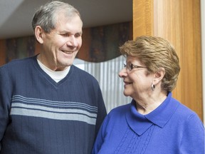 Dan and Rosemary Wasylyshyn, in their home on  Jan. 18, 2016. Dan has frontotemporal dementia.