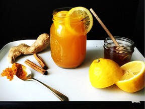 Ginger and Honey Turmeric Tea.