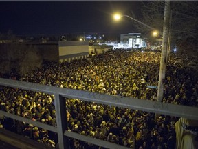 More than 10,000 Saskatonians gathered in City Park to see the CP Holiday Train on Dec. 6.