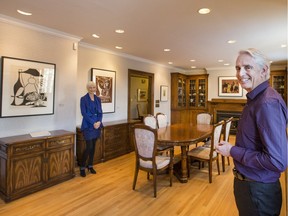 Peter Stoicheff and his spouse Kathryn Warden chose the art displayed at the University of Saskatchewan President's Residence.