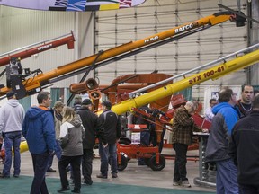 Auger Alley at Prairieland Park's annual Crop Production Show, held this week in Saskatoon.