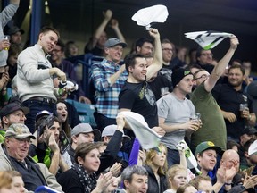 The crowd at The SaskTel Centre was into the Saskatchewan Rush Lacrosse teams first home game seeing action, fights, big hits and goals, Jan. 15, 2016.