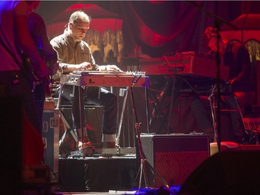 Bob Egan plays as Blue Rodeo performs at TCU Place in Saskatoon, January 16, 2016.