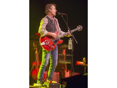 Jim Cuddy plays as Blue Rodeo performs at TCU Place in Saskatoon, January 16, 2016.