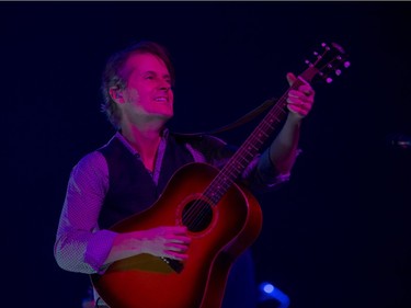 Jim Cuddy plays as Blue Rodeo performs at TCU Place in Saskatoon, January 16, 2016.