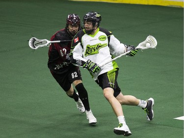 Saskatchewan Rush take on Colorado Mammoth  at SaskTel Center January 29, 2016.