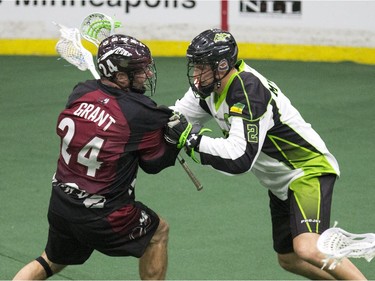 Saskatchewan Rush take on Colorado Mammoth  at SaskTel Centre, January 29, 2016.