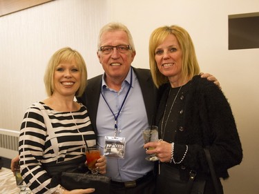 Charlene Hickie, left to right, Bob Harder, and Shely Harder are on the scene at Swinging with the Stars at TCU Place on Saturday, January 30th, 2016.