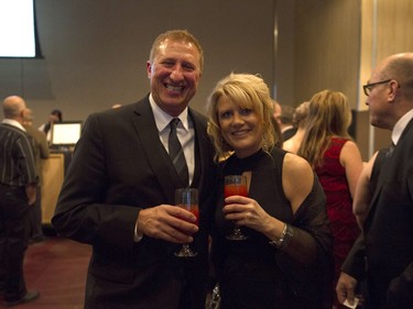 Vern Stus, left, and Donna MacDonald are on the scene at Swinging with the Stars at TCU Place on Saturday, January 30th, 2016.