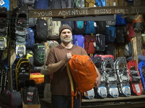 Brent Fagnou, who owns the Broadway outdoor equipment store Outter Limits, says the low dollar means customers should expect to pay more for American-made products.
