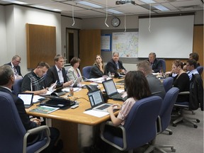 Saskatoon city council meets in the committee room at city hall where most in camera meetings take place in this 2013 file photo.