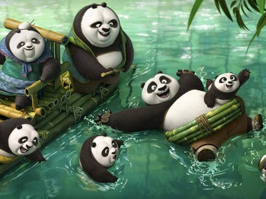 A scene from "Kung Fu Panda 3."
