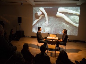 Artist Tanya Lukin Linklater (seen here in a 2014 performance entitled the the) will perform at the Remai Modern's first Turn Out event of 2016.