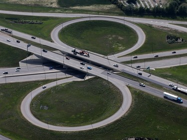 College Drive and Circle Drive interchange in Saskatoon, August 20, 2014.