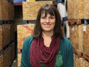 Brit MacDonald, the urban agriculture manager for the Saskatoon Food Bank and Learning Centre, says the food bank is interested in the possibility of using City of Saskatoon wood waste to help heat a community greenhouse still in the planning stages.