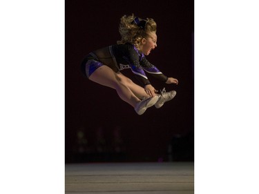 Cheerleaders compete at the Warman Cheer Classic on Saturday, February 27th, 2016.