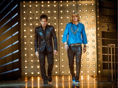 Ben Stiller as Derek Zoolander (L) and Owen Wilson as Hansel in "Zoolander 2."