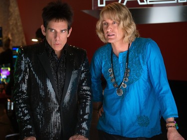 Ben Stiller as Derek Zoolander (L) and Owen Wilson as Hansel in "Zoolander 2."