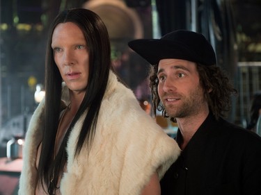 Benedict Cumberbatch as All (L) and Kyle Mooney as Don Atari in "Zoolander 2."