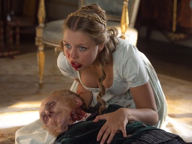 Jess Radomska stars in "Pride and Prejudice and Zombies."