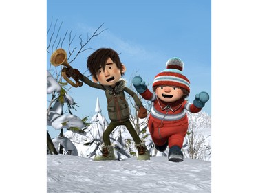 Luke (Angela Galuppo) and Jack (Sonja Ball) in "Snowtime!," an Entertainment One release.