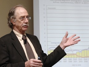 Sask Trends Monitor publisher and statistician Doug Elliott.