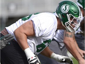 Saskatchewan Roughriders offensive lineman Chris Best