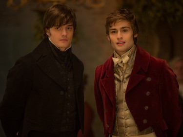 Sam Riley and Douglas Booth star in "Pride and Prejudice and Zombies," an Entertainment One release.