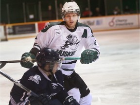 Jordan Fransoo, a second-year U of S defenceman, will be making his playoff debut this week after missing last year's playoffs with his hand in a cast. (RICHARD MARJAN/The StarPhoenix}