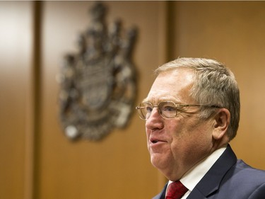 -Saskatoon Mayor Don Atchison speaks during a ceremony to celebrate the renovation and expansion of the Saskatoon's Queen's Bench on Monday, February 8th, 2016.