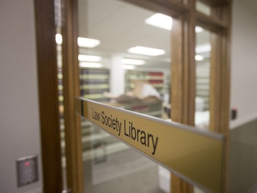 The Law Society Library is shown during a media tour for the renovation and expansion of the Saskatoon's Queen's Bench on Monday, February 8th, 2016.