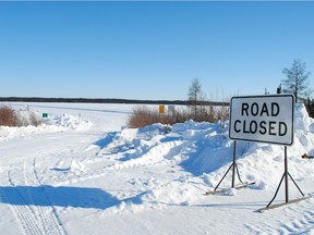 The Wollaston Lake ice road remains closed in late February 2016 due to a mild winter.