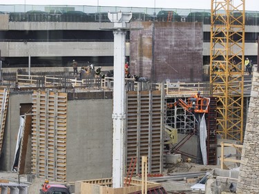 Some concrete structure are beginning to take shape at the construction site for the Children's Hospital at RUH, February 25, 2016.