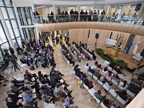 The grand opening celebrations for Gordon Oakes Red Bear Student Centre at the University of Saskatchewan, February 3, 2016.