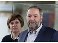 Tom Mulcair kicked off his pre-budget consultation tour in Saskatoon with Saskatoon MP Sheri Benson by his side at the Agriculture Building on the University of Saskatchewan campus, February 9, 2016.