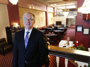 Nick Makohon, general manager and part-owner of Chandeliers Fine Dining, in the new downtown steakhouse.
