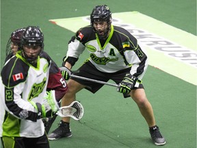 Saskatchewan Rush Kyle Rubish is a four-time NLL defensive player of the year.