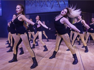 Dancers perform during Swinging with the Stars in Saskatoon, January 30, 2016.