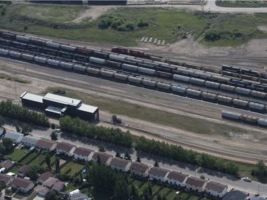 Sutherland train yards in Saskatoon, August 20, 2014.