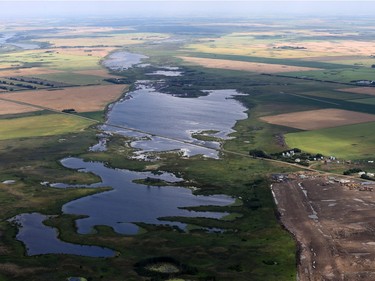 Northeast Swale bordering Aspen Ridge in Saskatoon, August 20, 2014.