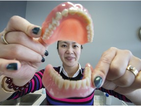 Denturist Dao Diep in Denture Cottage South, her denture clinic's second location, which opened in October.