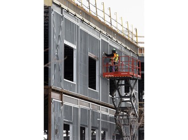 Work  continues on the Hampton Village joint-use school on Hampton Circle, February 18, 2016.