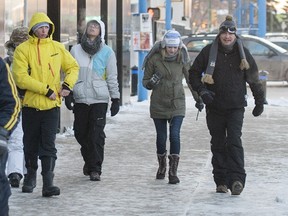 Participants take part in the 2015 Coldest Night of the Year walk, in support of The Lighthouse. (Liam Richards / The Saskatoon StarPhoenix)