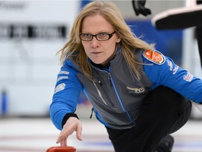 Amber Holland, who is stepping down as CurlSask executive director, is pondering a return to competitive curling.