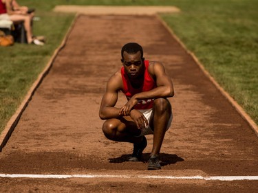 Stephan James as Jesse Owens in "Race," a Focus Features release.