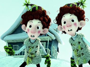 Henry and George Leroux (Heidi Lynne Weeks) in "Snowtime!," an Entertainment One release.