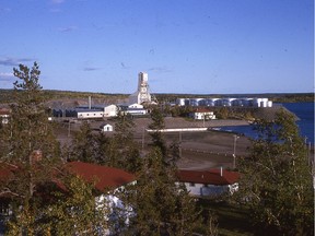 The Gunnar uranium mine, which was abandoned in 1963, is seen in this undated photo taken when the site was still operational. (Courtesy of Patricia Sandberg)