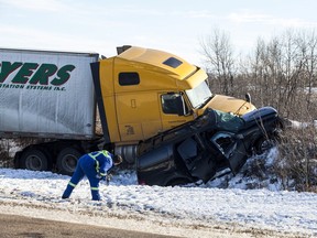 The lone occupant of a Ford SUV died following a collision involving a semi in North Battleford on Feb. 23, 2016.