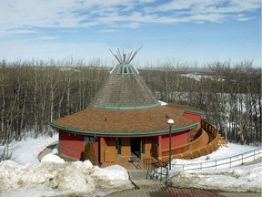The spirit lodge at the Okimaw Ohci Healing Lodge, a women's prison south of Maple Creek