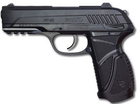 A Gamo PT-85 Blowback air pistol, similar to this one, was used in a taxi robbery in Saskatoon on Feb. 12. Dumitru Mistreanu was sentenced last week to four years in prison after pleading guilty to robbery with a firearm. (Image from gamousa.com)